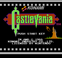 Castlevania (Europe) Title Screen